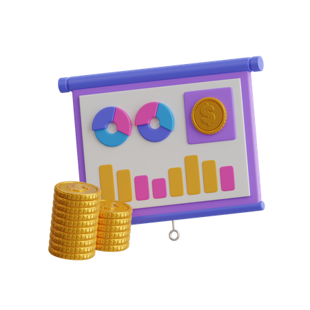 Business data  3D Icon