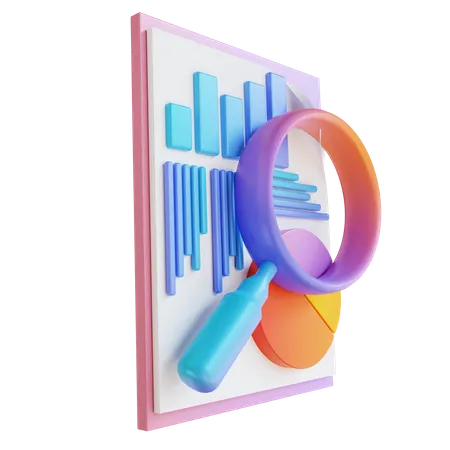 Business Data Analysis  3D Illustration