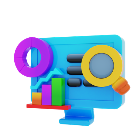 Business Data Dashboard  3D Icon