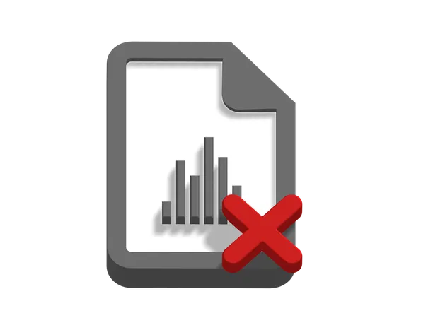 Business data error  3D Icon