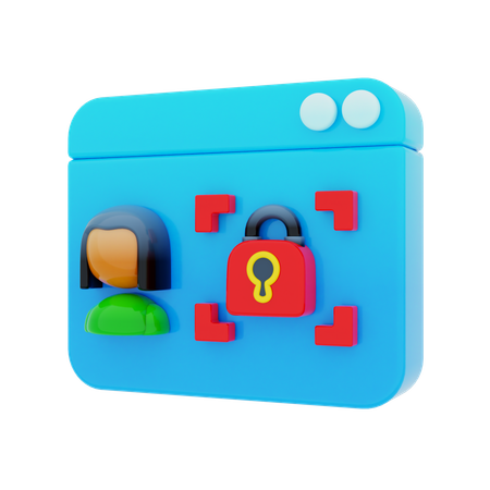 Business Data Security  3D Icon