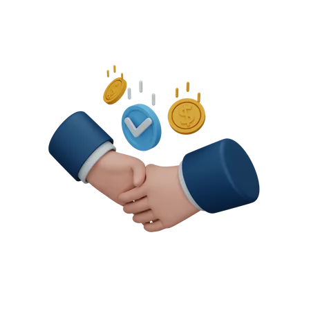 Business deal  3D Icon