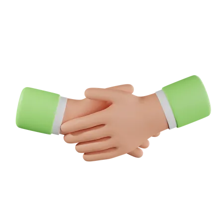 3 D Hands Making Business Handshake Business Handshake Successful Deal Partners Teamwork Contract Agreement Partnership And Cooperation Concept 3 D Rendering 3D Icon