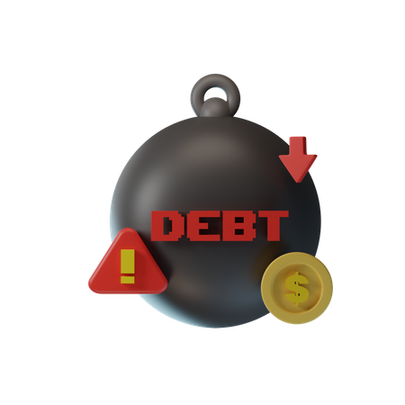 Business Debt  3D Icon