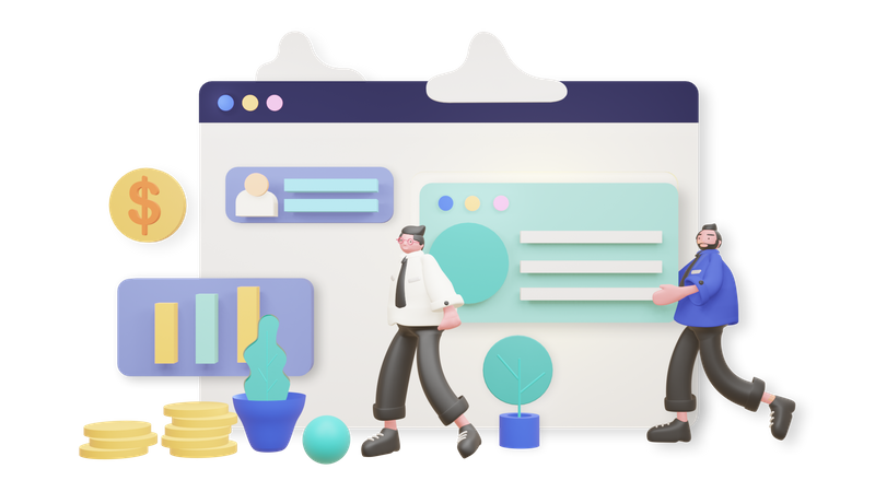 Business development  3D Icon