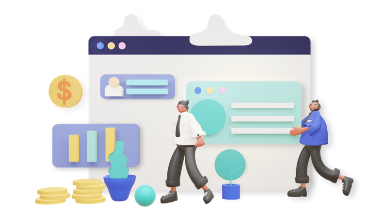 Business development  3D Icon