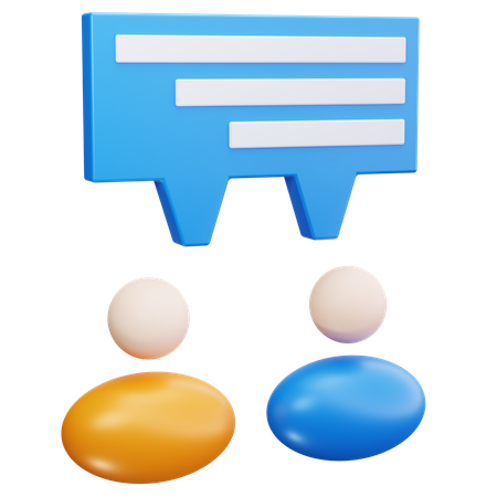 Business Discussion  3D Icon