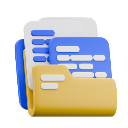 ビジネス文書  3D Icon