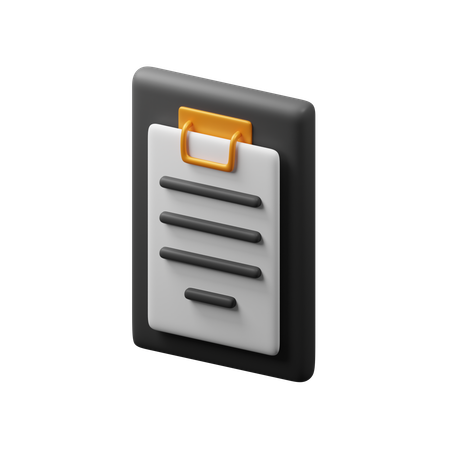 Business document  3D Icon