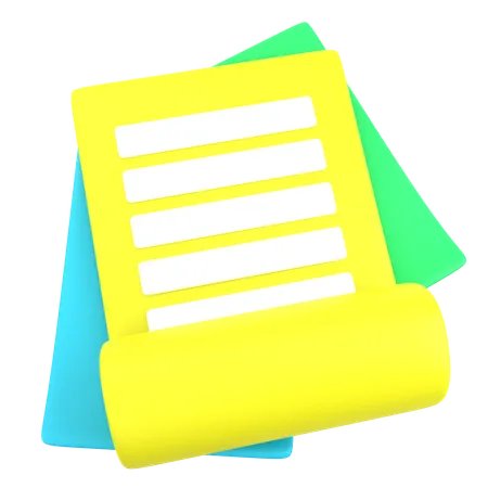 Business document  3D Icon