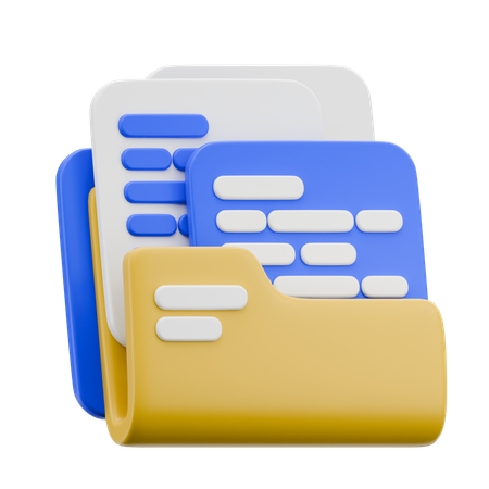 Business Document  3D Icon