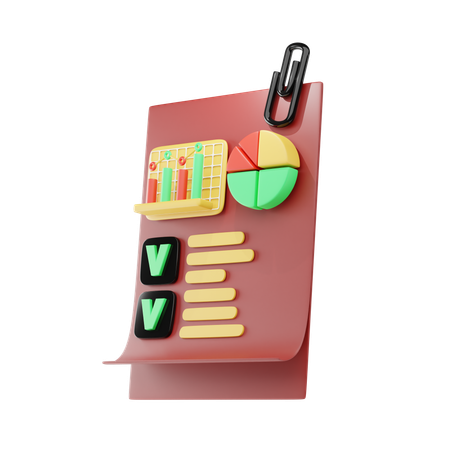 Business Document  3D Icon