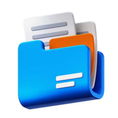 Business Document  3D Icon