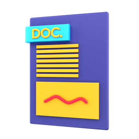 Business Document  3D Icon