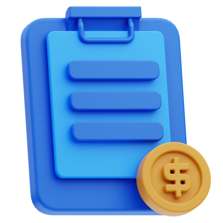 Business Document  3D Icon
