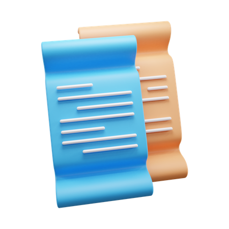 Business Document  3D Icon