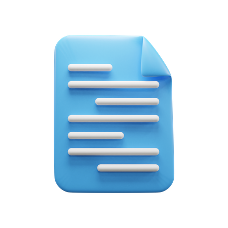 Business Document  3D Icon