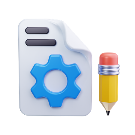 Business Document  3D Icon