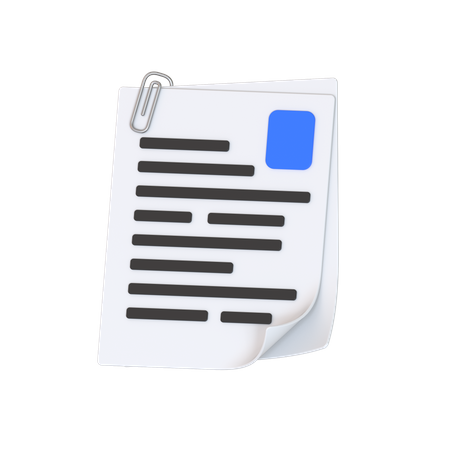 Business Documents  3D Icon