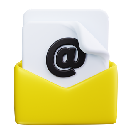 Business E Mail  3D Icon