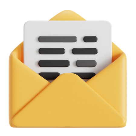 Business email  3D Icon