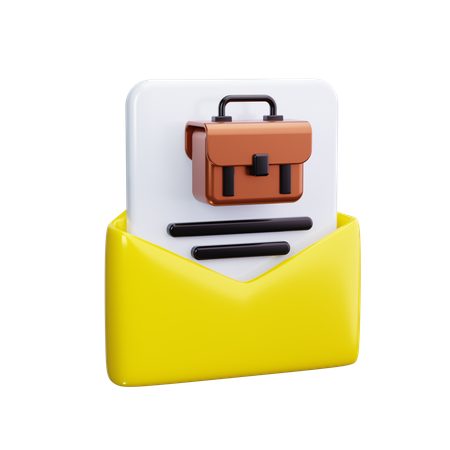 ビジネス封筒  3D Icon