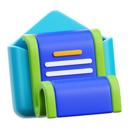 Business Envelope  3D Icon