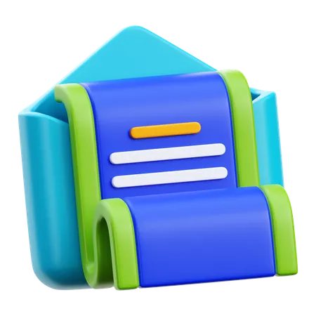 Business Envelope  3D Icon