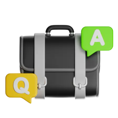 Business Faq  3D Icon
