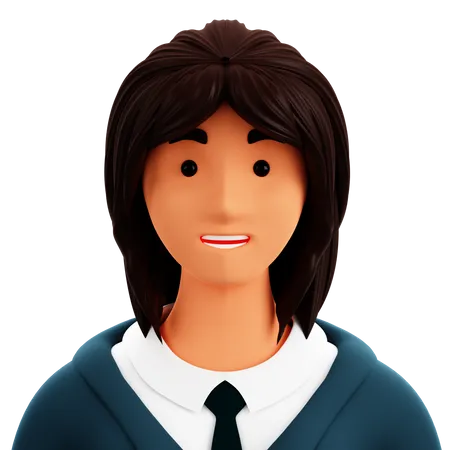 Business Female  3D Icon