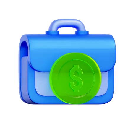 Business Finance Briefcase  3D Icon