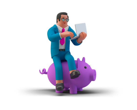 Business Financier  3D Illustration