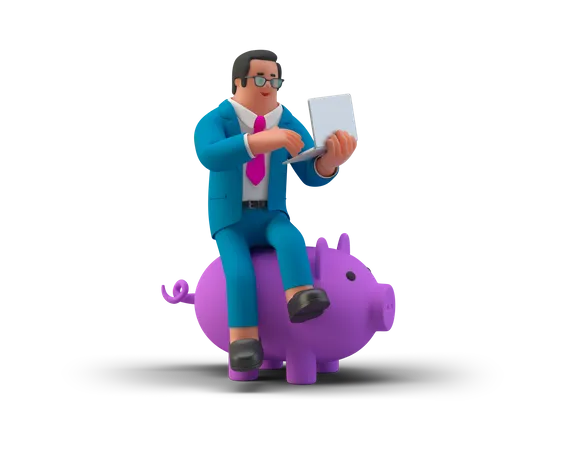 Business Financier  3D Illustration