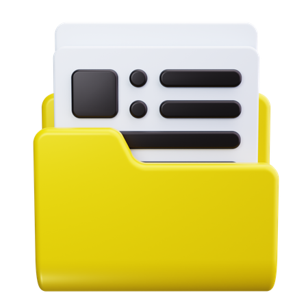 Business Folder  3D Icon