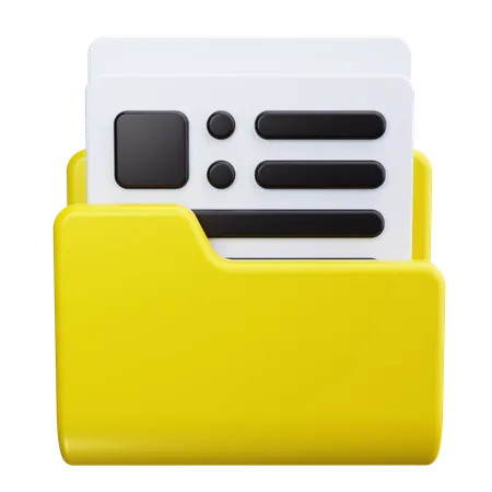 Business Folder  3D Icon