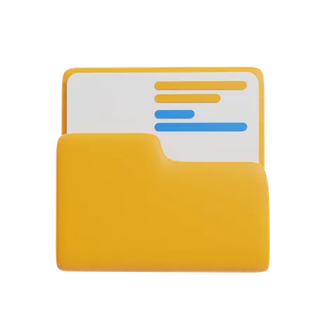 Business Folder  3D Icon