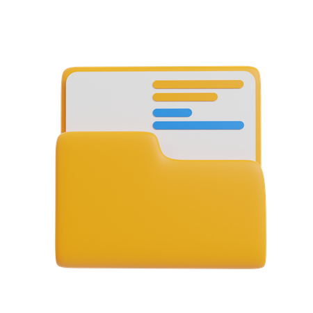 Business Folder  3D Icon