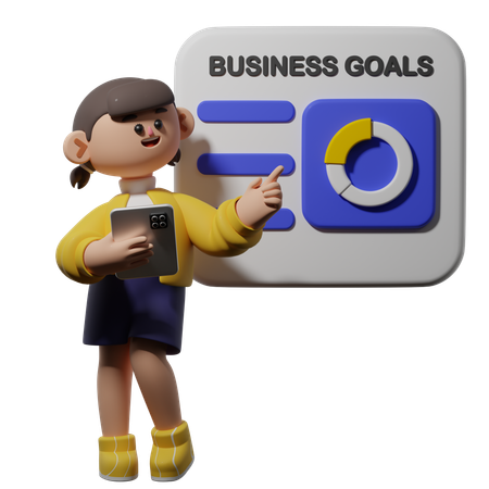 Business Goal  3D Illustration