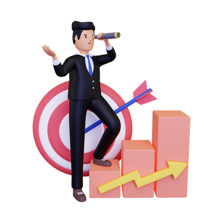 Business Goal  3D Illustration