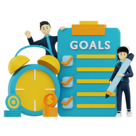 Business Goals  3D Illustration