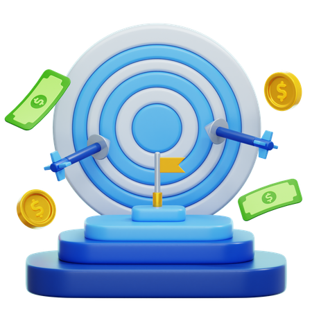 Business Goals 3D Illustration  3D Icon