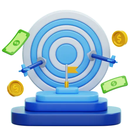 Business Goals 3D Illustration  3D Icon