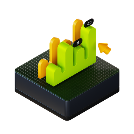 Business Graph  3D Icon