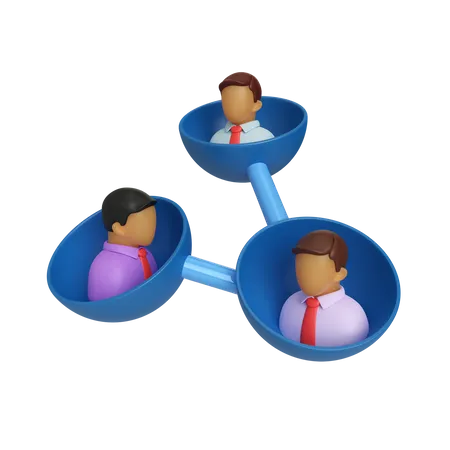 This Is A Connection Icon 3 D Illustration Illustrating The Connection Between Groups Or Organizations Available In PSD And Background Transparent Formats 3D Icon