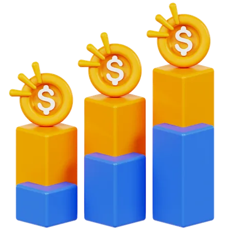 Business growth  3D Icon