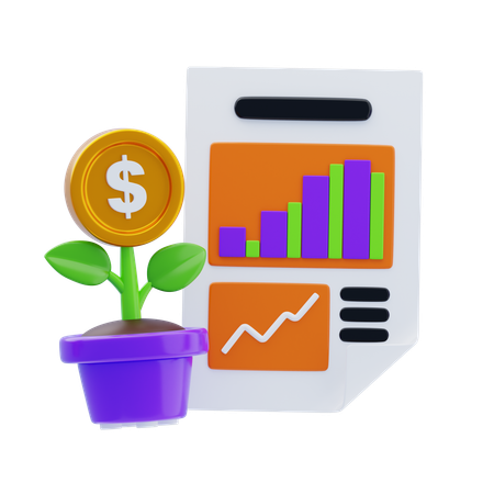 Business Growth  3D Icon