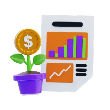 Business Growth  3D Icon