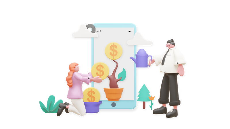 Business Growth  3D Icon
