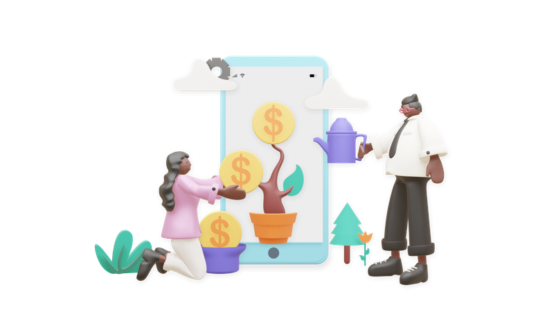 Business Growth  3D Icon