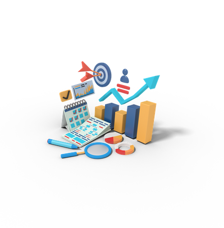 Business Growth  3D Illustration